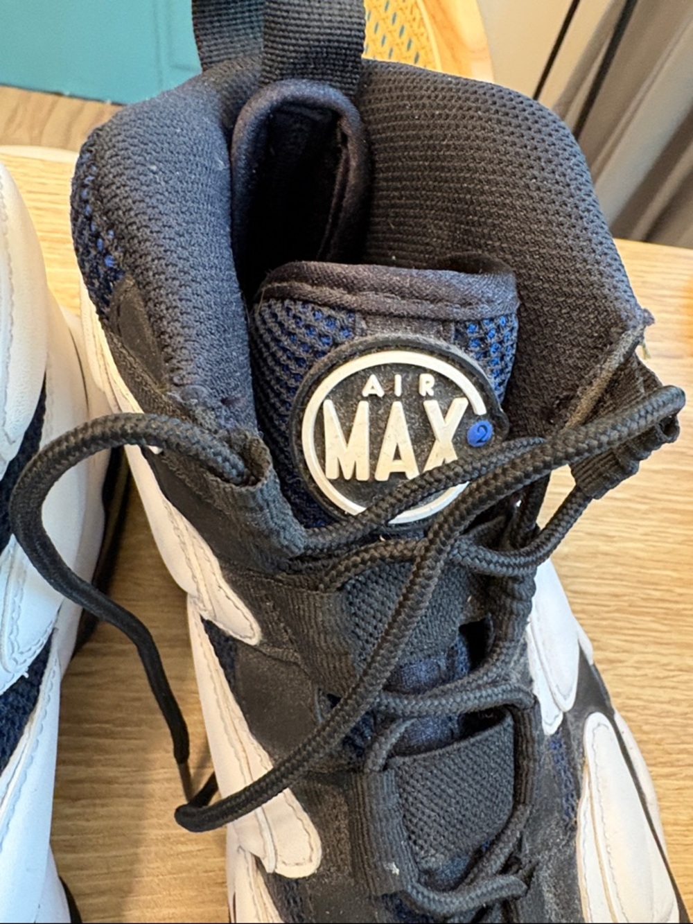 Kids Black and Blue Athletic Sneakers - Picture 6 of 6